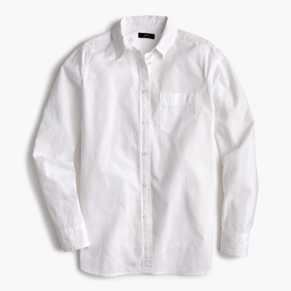 NWT J. Crew Classic Fit Boy Cut Cotton Poplin Button-down Business Casual Shirt - Picture 6 of 6